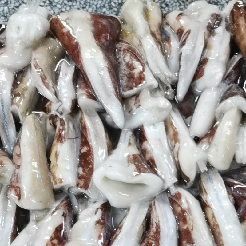 Frozen squid tail